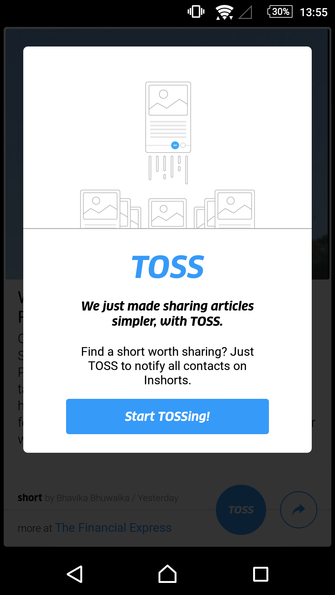 Inshorts Launches Notification Feature ‘Toss’ - Inshorts Blog