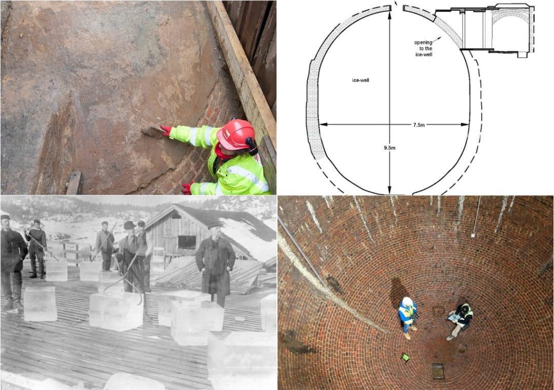 18th century commercial ice house found under London street
