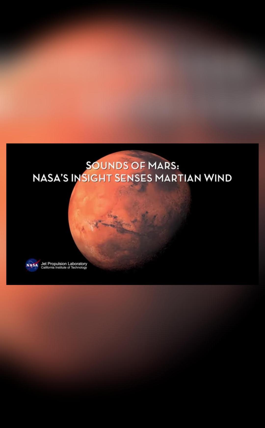NASA shares first sounds from Mars Science News Inshorts