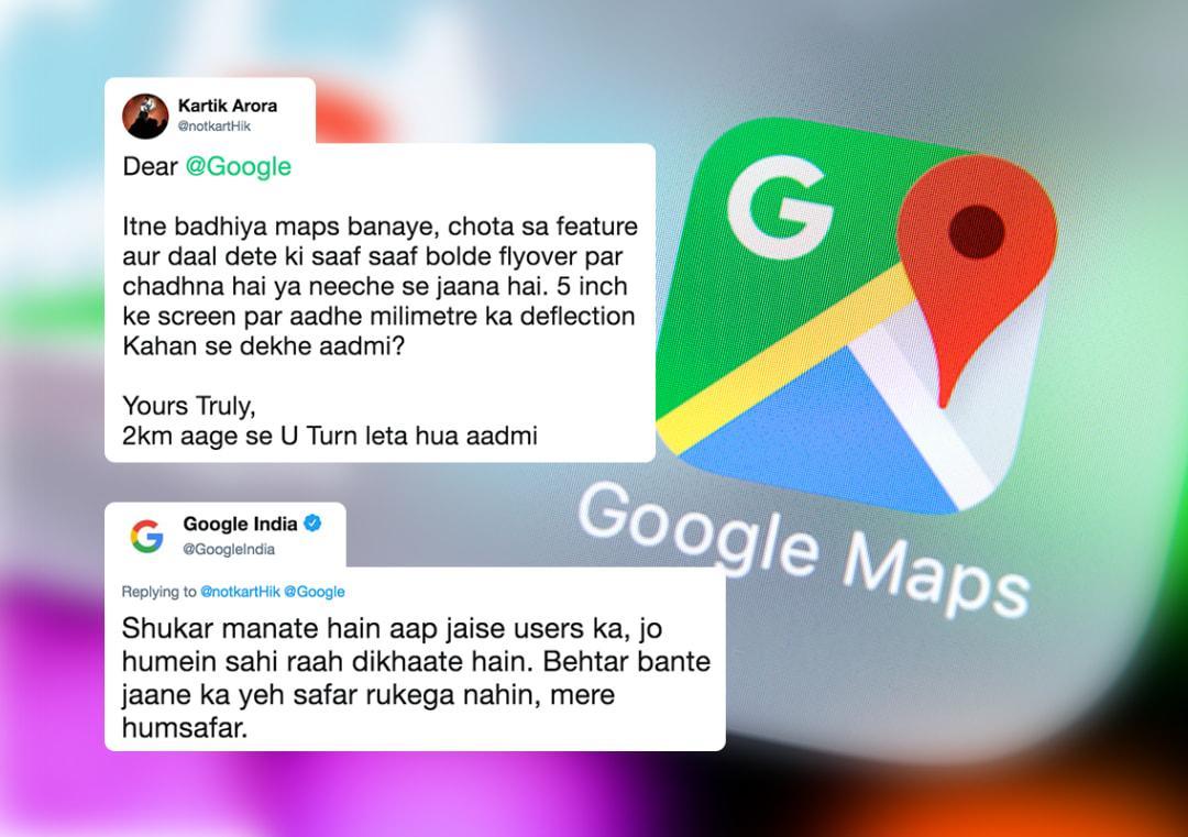 Man Asks For New Maps Feature Google India Responds With Shayari