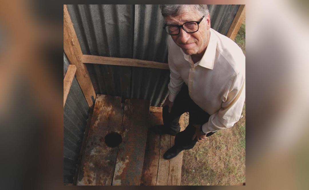 I went halfway across world to look at toilet Bill Gates shares pic