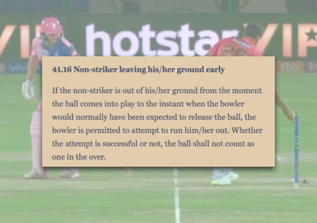 What is the 'Mankad' run out in cricket? What is the rule around it?