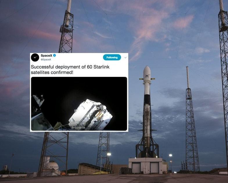 SpaceX successfully launches, deploys 60 satellites Startup
