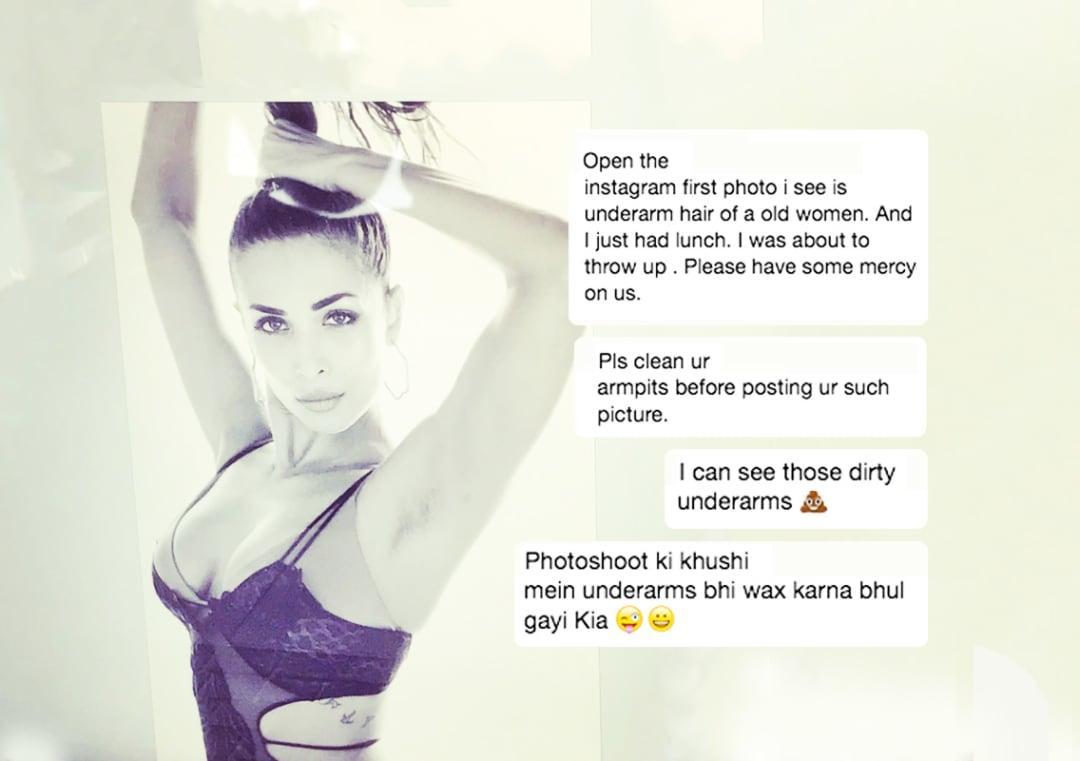 Malaika Shares Pic With Armpit Hair Receives Many Hateful Comments Instagram karan johar malaika arora khan manicure sephora. malaika shares pic with armpit hair