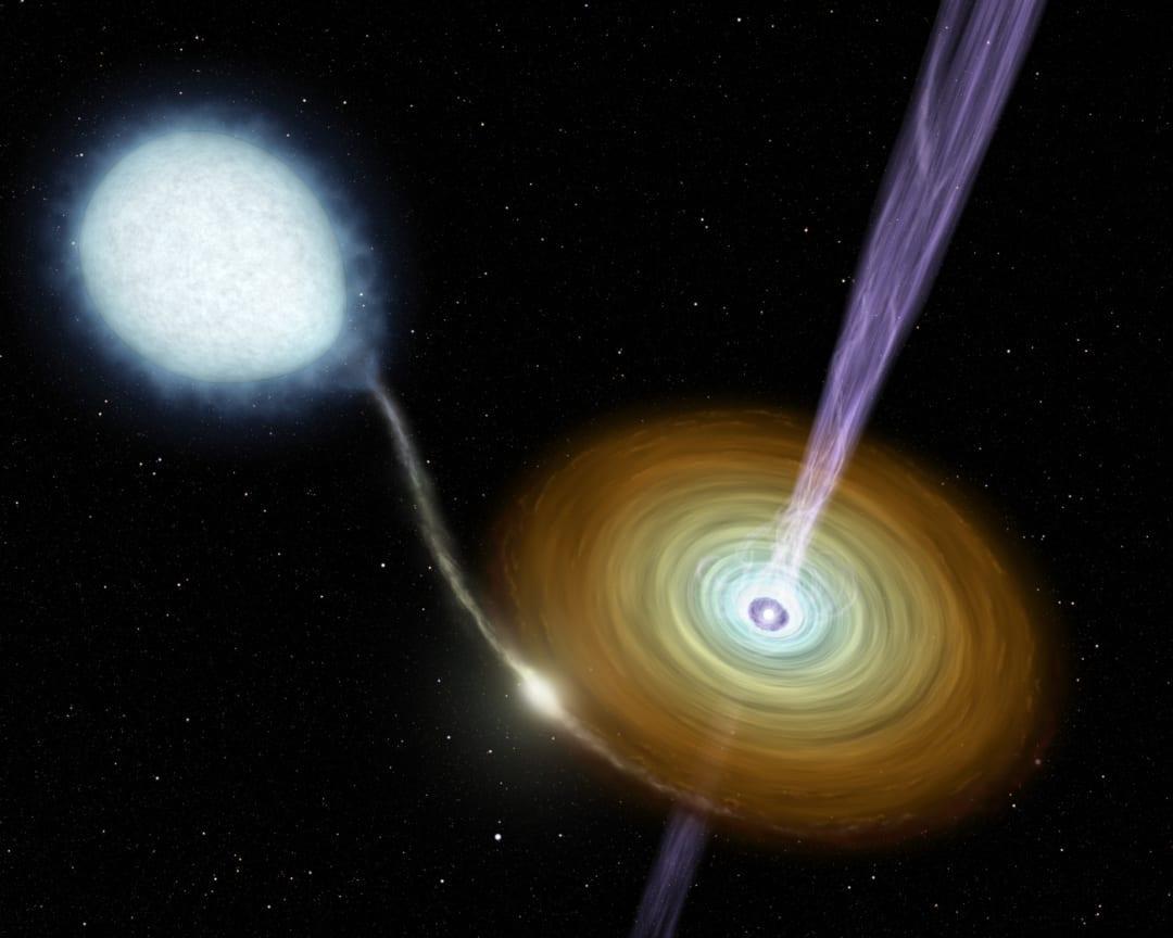 Аккреционный диск нейтронной звезды